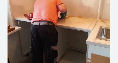 Сборка кухонного гарнитура. Калининград